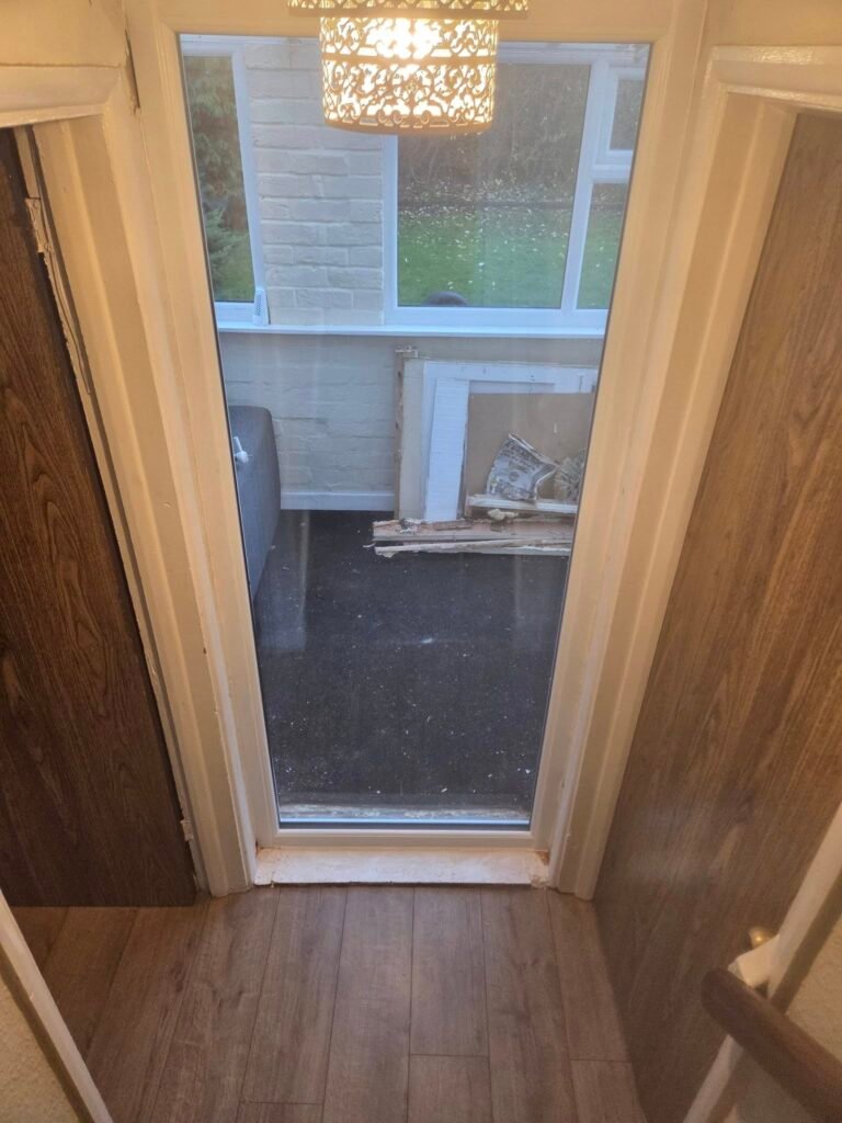 A brand new full length window