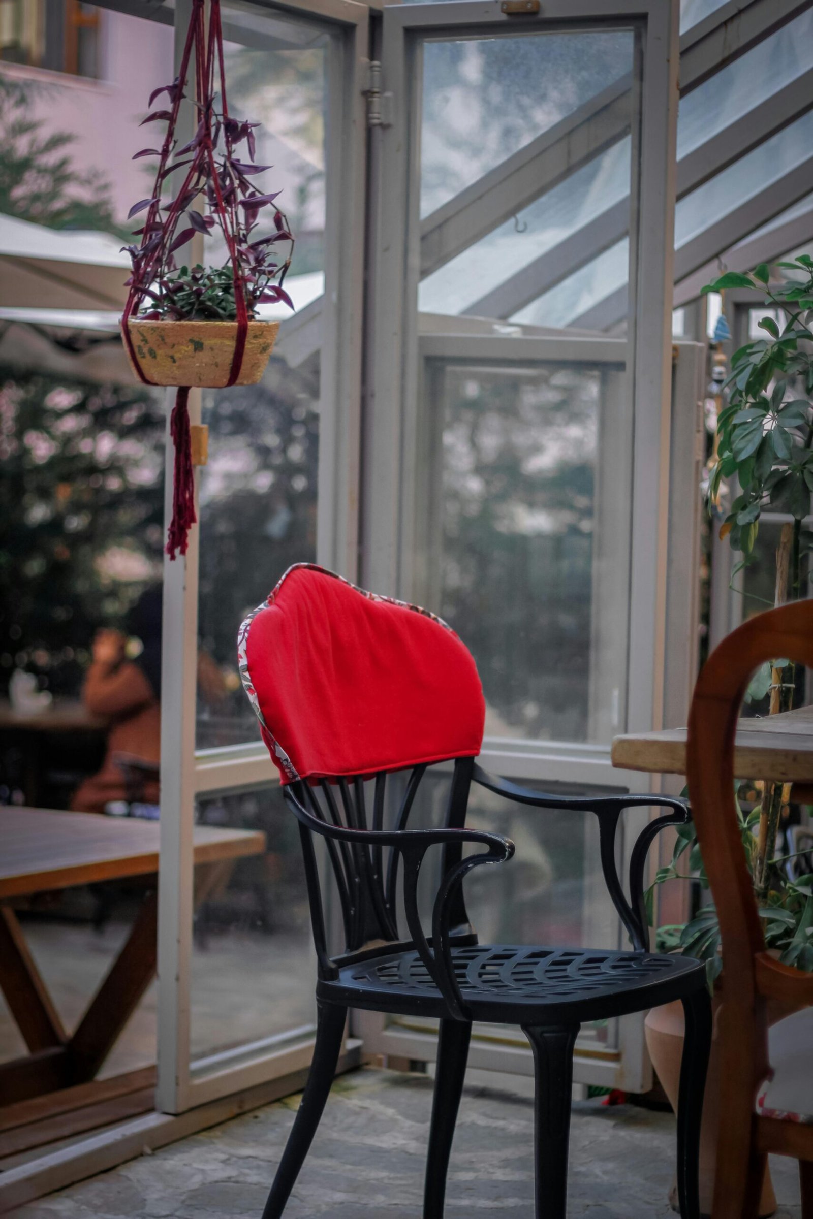 Chair within a conservatory